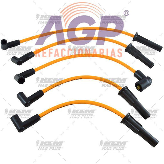 CABLES PARA BUJIAS MAG-PLUS  FORD 4 CIL. 2.3 LTS. TOPAZ CARBURADOS (1984-1989).