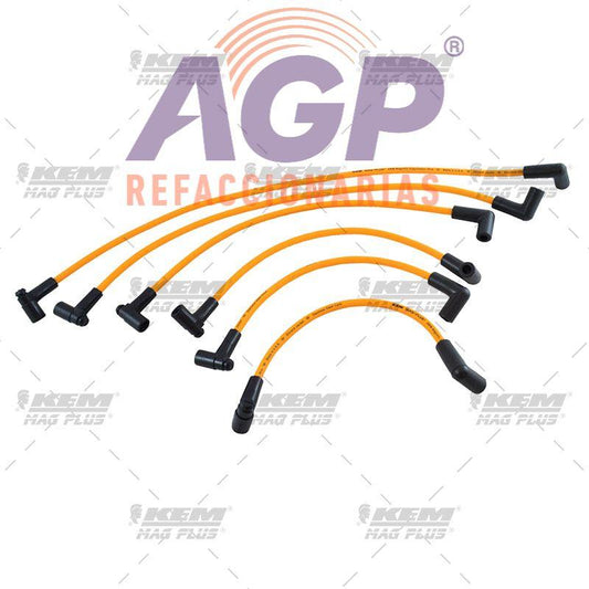 CABLES PARA BUJIAS MAG-PLUS  G.M. 6 CIL. MOTOR 230 - REFACCIONARIAS AGP