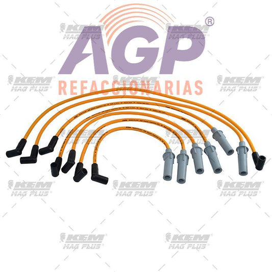 CABLES PARA BUJIAS MAG-PLUS  DODGE DURANGO  3.9LTS 6CIL 1998-1999   / DAKOTA  3.9LTS 6CIL 1993-2002   / RAM 1500  3.9LTS 6CIL 1994-2002   /