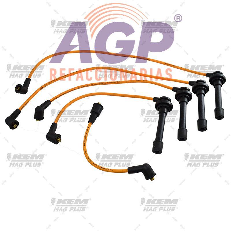 CABLES PARA BUJIAS MAG-PLUS  NISSAN 4 CIL. 1.6 LTS. TSURU III - REFACCIONARIAS AGP