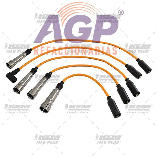CABLES PARA BUJIAS MAG-PLUS  VW 4 CIL. 1.8 LTS. GOLF