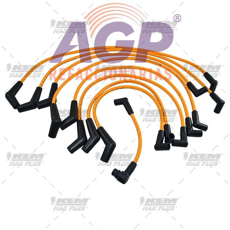 CABLES PARA BUJIAS MAG-PLUS  FORD 8 CIL. 5.0 LITROS MUSTANG  ENC. ELECTRONICO 1994-1996.