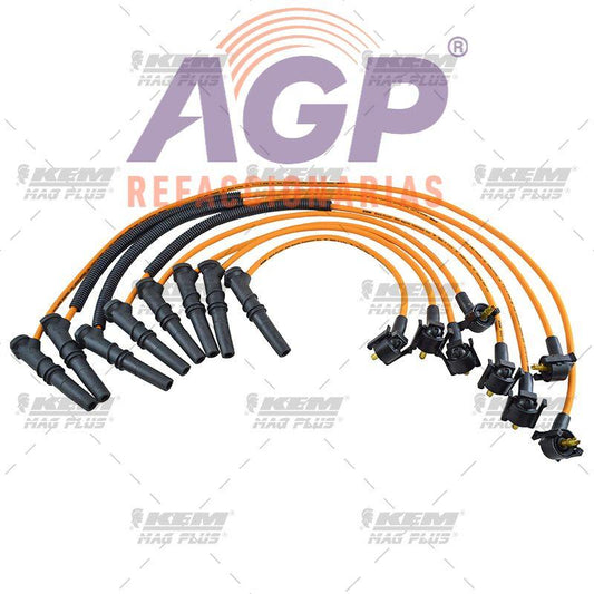 CABLES PARA BUJIAS MAG-PLUS  FORD 8 CIL. 4.6 LTS. COUGAR - REFACCIONARIAS AGP