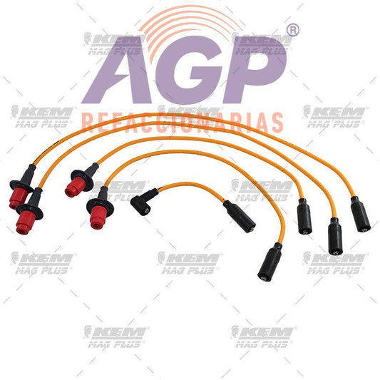 CABLES PARA BUJIAS MAG-PLUS  VW 4 CIL. 1600 CC SEDAN