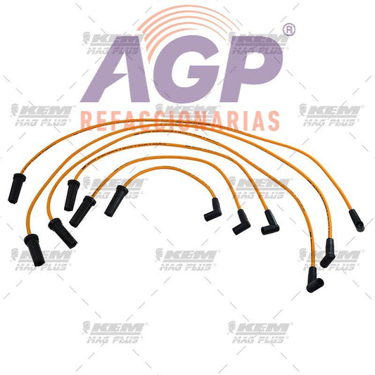 CABLES PARA BUJIAS MAG-PLUS  G.M. 6 CIL. 3.8 LTS. GRAND PRIX