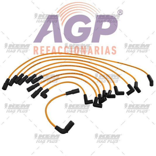 CABLES PARA BUJIAS MAG-PLUS  G.M. 8 CIL. 5.7 LTS.CAMARO 1994-1997