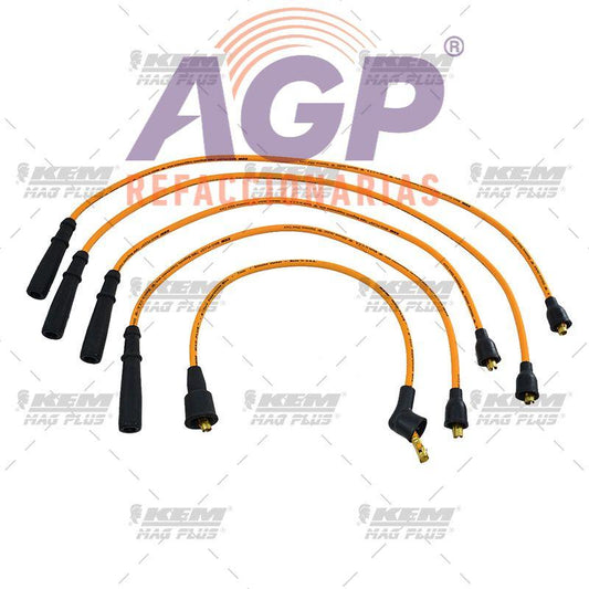 CABLES PARA BUJIAS MAG-PLUS  G.M. 4 CIL. 2.3 LTS.LUV PICK UP 1997-1998 (INCLUYE CABLE DE BOBINA)