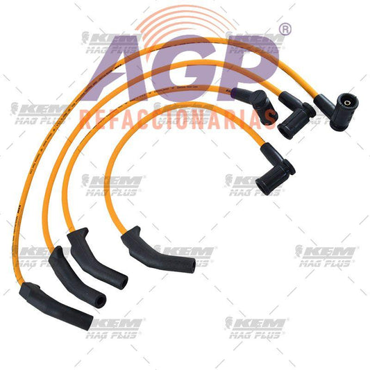 CABLES PARA BUJIAS MAG-PLUS  FORD 4 CIL. 2.0 LTS. FOCUS SOHC 2000-2004  (NO APLICA EN ZX3)