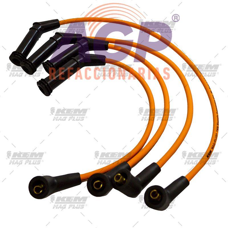 CABLES PARA BUJIAS MAG-PLUS  DODGE 4 CIL. 1.0 LTS. ATOS 2001-2012