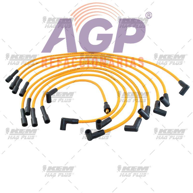 CABLES PARA BUJIAS MAG-PLUS  FORD 8 CIL. MOTOR400ENC.ELECTRONICO.