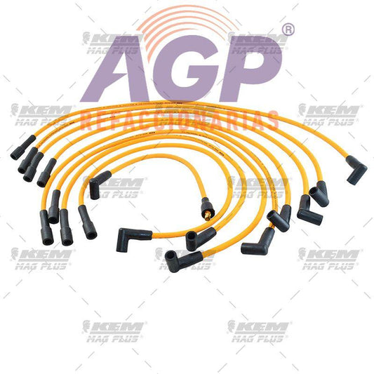 CABLES PARA BUJIAS MAG-PLUS  FORD 8 CIL. MOTOR400ENC.ELECTRONICO.