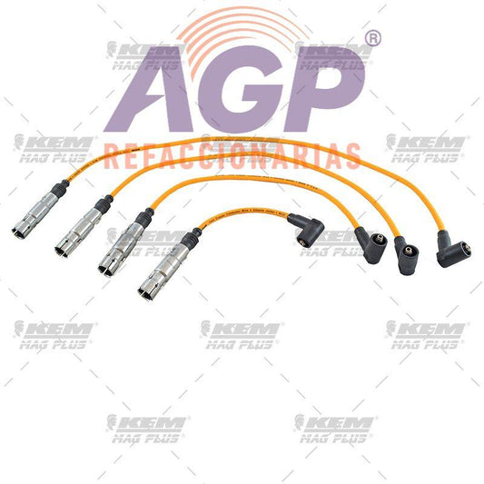 CABLES PARA BUJIAS MAG-PLUS  VW 4 CIL. 2.0 LTS. JETTA A4 1999-2010 NEW BEETLE 1999-2010 / SEAT 4 CIL. 2.0 LTS. CORDOBA