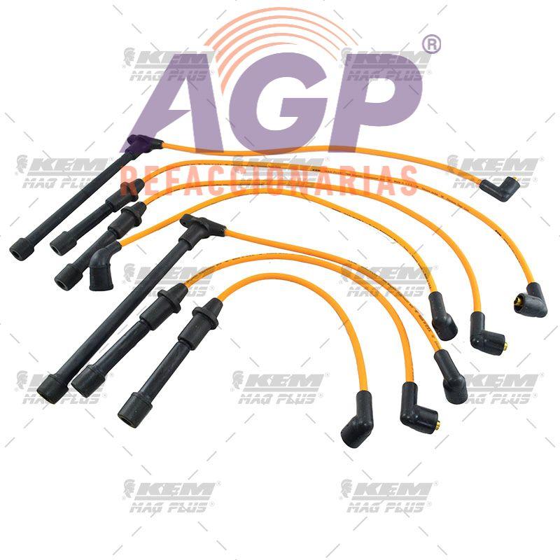 CABLE BUJIA MAG-PLUS FORD 6 CIL. 3.0LTS. VILLAGER, NISSAN QUEST 1993-1998 (KEM-CB233)