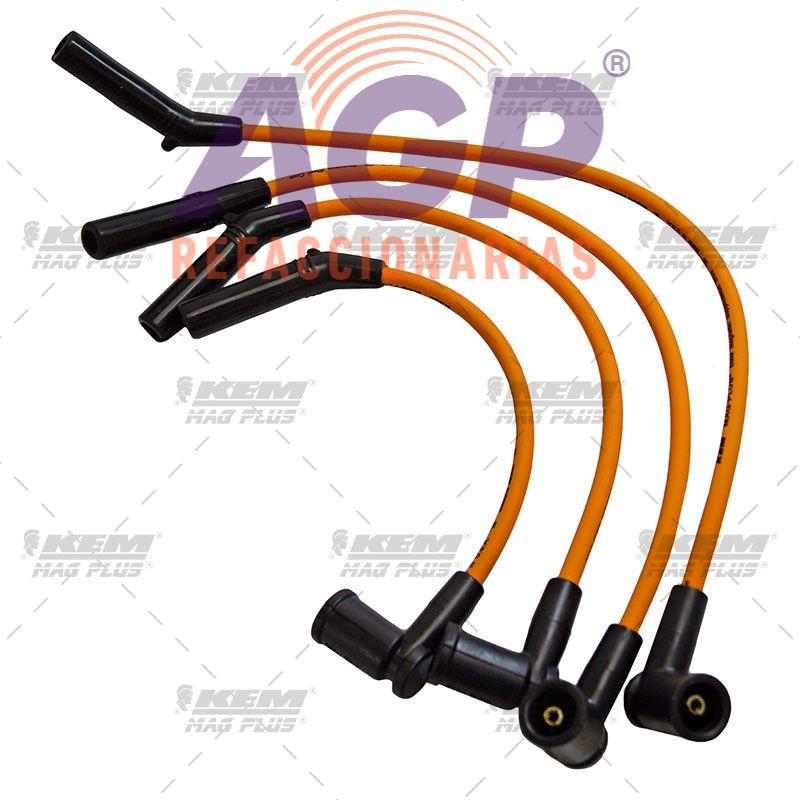 CABLES PARA BUJIAS MAG-PLUS  FORD 4 CIL. 1.6 LTS. IKON