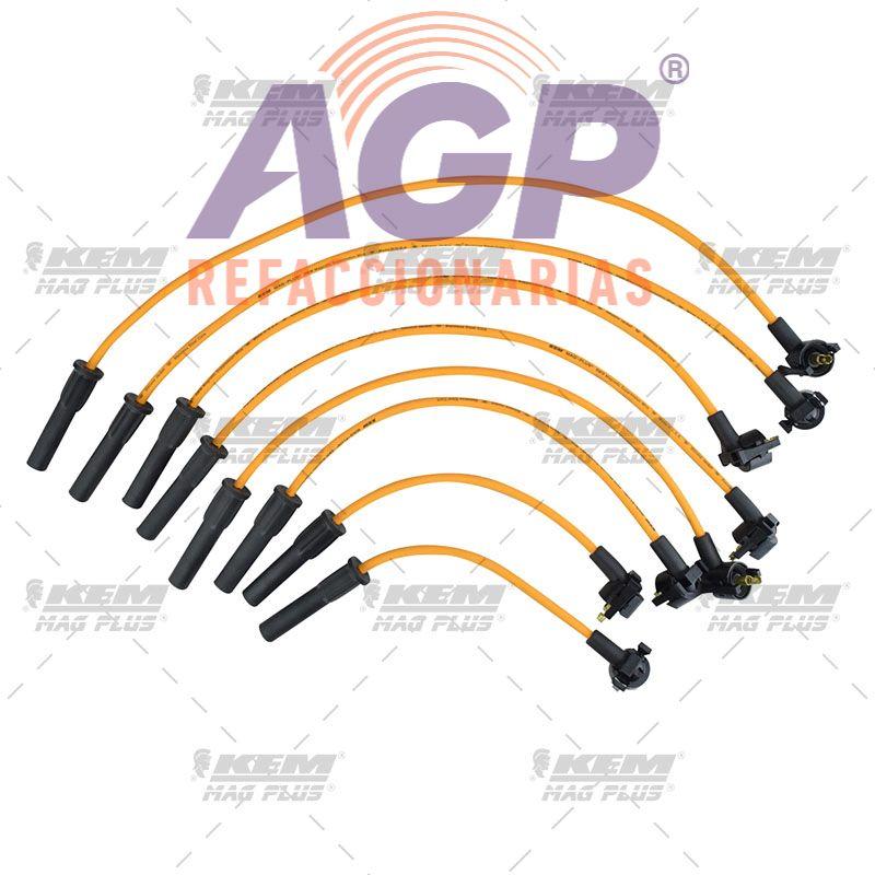 CABLES PARA BUJIAS MAG-PLUS  FORD 4 CIL. FORD RANGER 2.3LTS. 8BUJIAS(1989-1994)