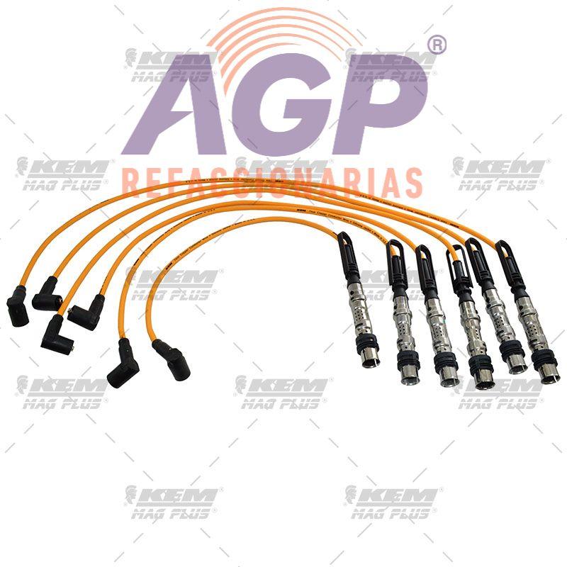 CABLE BUJIA MAG-PLUS VW 6 CIL. 2.8 LTS. JETTA, PASSAT VR6 1999-2002.(DISEÑO ORIGINAL CON (KEM-CB262)