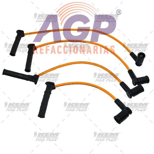 CABLES PARA BUJIAS MAG-PLUS  FORD 4 CIL. 1.6 LTS. COURIER 2001-2004