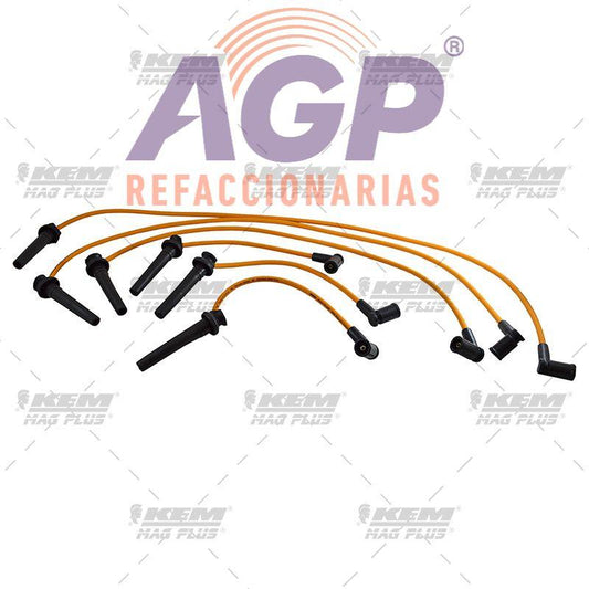 CABLES PARA BUJIAS MAG-PLUS  FORD 6 CIL. 2.5 LTS. MONDEO 2001-2007
