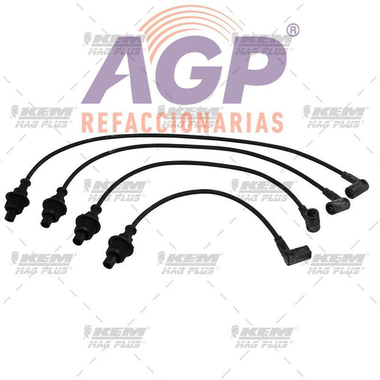 CABLES PARA BUJIAS MAG-PLUS  PEUGEOT 4 CIL. 306  1.8 LTS. 1999-2002