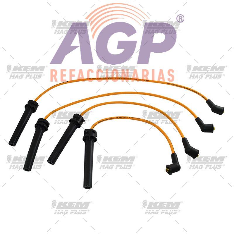 CABLES PARA BUJIAS MAG-PLUS  NISSAN 4 CIL. 2.4 LTS. PICK UP D21 2005-2008 / PICK UP NP300 2009-2015