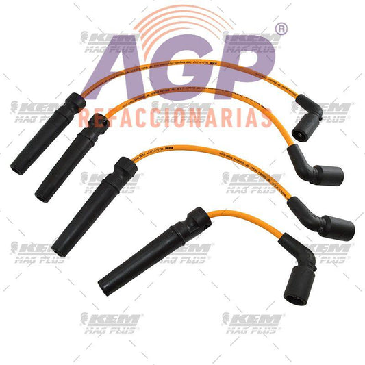 CABLES PARA BUJIAS MAG-PLUS  G.M. 4 CIL. 1.6 LTS. AVEO 2008-2017