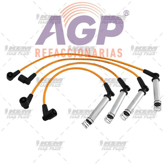 CABLES PARA BUJIAS MAG-PLUS  G.M. 4 CIL. 2.0 LTS. ASTRA 2004-2006