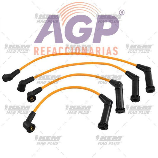 CABLES PARA BUJIAS MAG-PLUS  DODGE 4 CIL. I10  1.1 LTS. SOHC 2012-2015