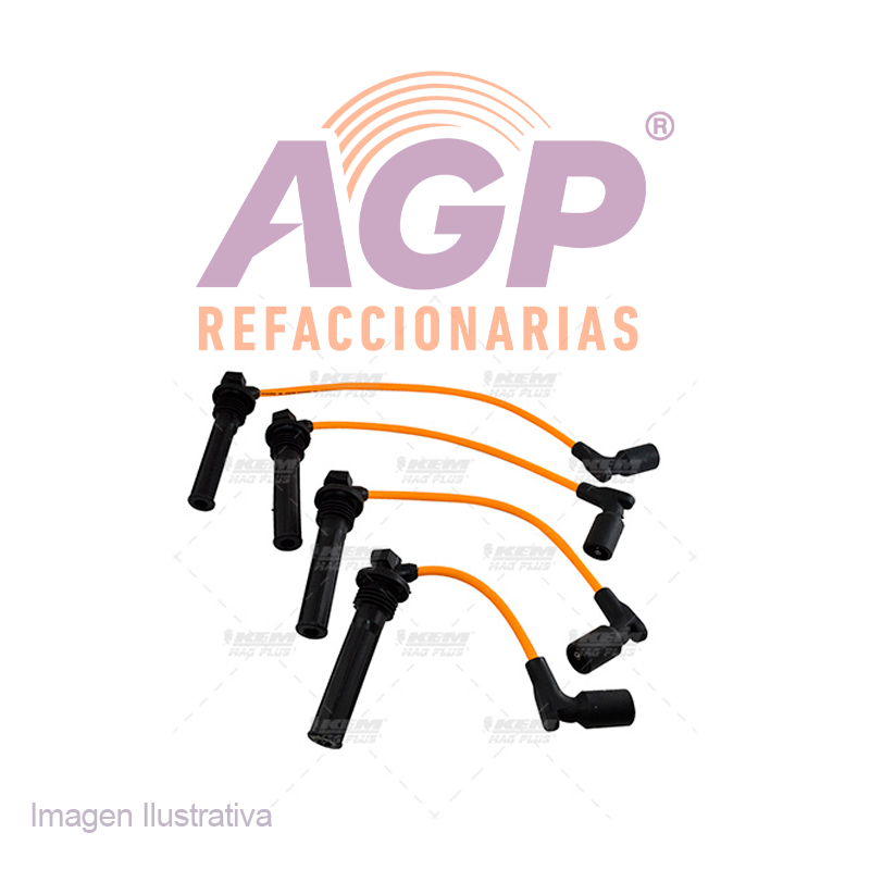 CABLES PARA BUJIAS MAG-PLUS  G.M. 4 CIL. SPARK  1.2 LTS. DOHC 2011-2016