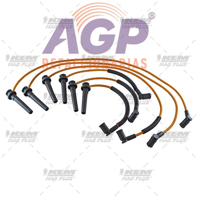 CABLES PARA BUJIAS MAG-PLUS  FORD MONDEO 2.5 LTS. 6 CIL. (01-07) FORD IMP. COUGAR 2.5 LTS. 6 CIL. (01-02)