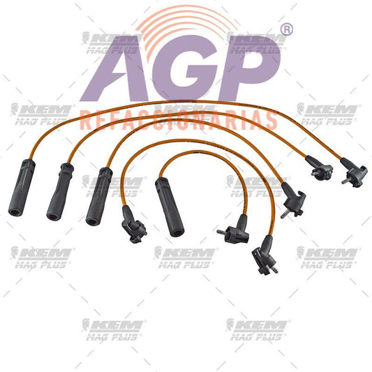 CABLES PARA BUJIAS MAG-PLUS  TOYOTA 4RUNNER IMP. 2.4 LTS. 4 CIL. 93-95 / PICK UP IMP. 2.4 LTS. 4 CIL. 93-95