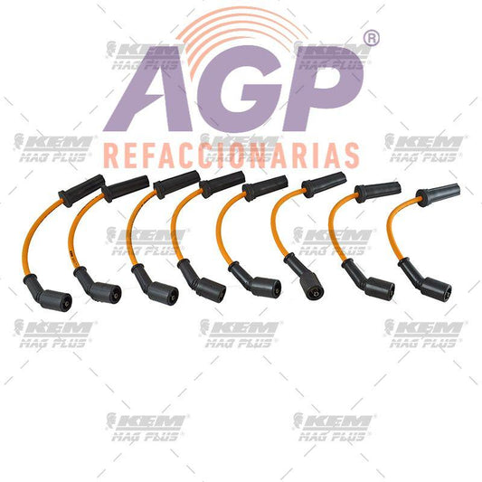 CABLES PARA BUJIAS MAG-PLUS  CADILLAC CTS 6.2 LTS. 8 CIL. 12-14 / ESCALADE ESV 6.0
