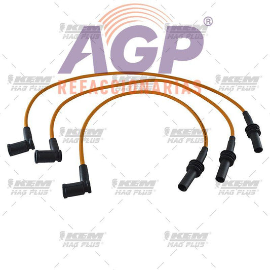 CABLES PARA BUJIAS MAG-PLUS  DODGE DAKOTA 3.7 LTS. 6 CIL. 09-10 / DURANGO IMP. 3.7 LTS. 6 CIL. 2009 / NITRO 3.7 LTS. 6 CIL. 09-12 / RAM 1500 3.7 LTS. 6 CIL. 09-10