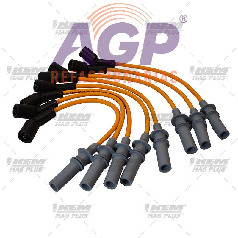 CABLES PARA BUJIAS MAG-PLUS  CHRYSLER ASPEN IMP. 4.7 LTS. 8 CIL. 08-09 / DODGE DAKOTA 4.7 LTS. 8 CIL. 08-10 / DURANGO IMP. 4.7 LTS. 8 CIL. 08-09 / RAM 1500 IMP. 4.7 LTS. 8 CIL. 08-10 / JEEP GRAND CHE