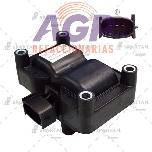 BOBINA ESTADOSOLIDO (ALTA ENERGIA) FORD CONTOUR 2.0 LTS. 4 CIL. 99-00 / COURIER 1.6 LTS. 4 CIL. 01-09 / ECOSPORT 2.0 LTS. 4 CIL. 05-07 / ESCAPE IMP. 2.0 LTS. 4 CIL. 01-04 / FIESTA 1.3 LTS. 4 CIL.