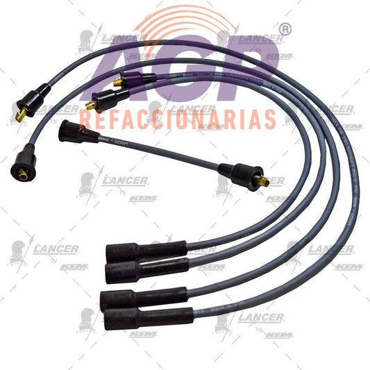 CABLES PARA BUJIAS VW 4 CIL. SEDAN 1200, 1500, 1600 C.C. ENC. CONVENCIONAL 1963-1989 - REFACCIONARIAS AGP