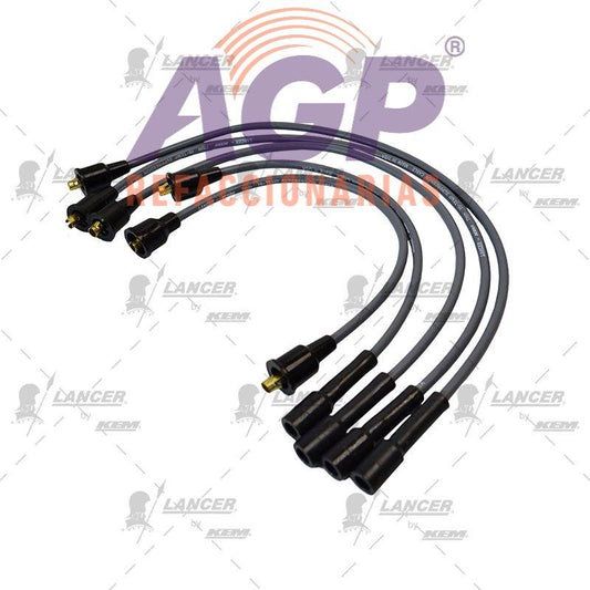 CABLES PARA BUJIAS  VW 4 CIL. CORSAR TODOS.(DISEÑO ORIGINAL SIN BRINCADOR)