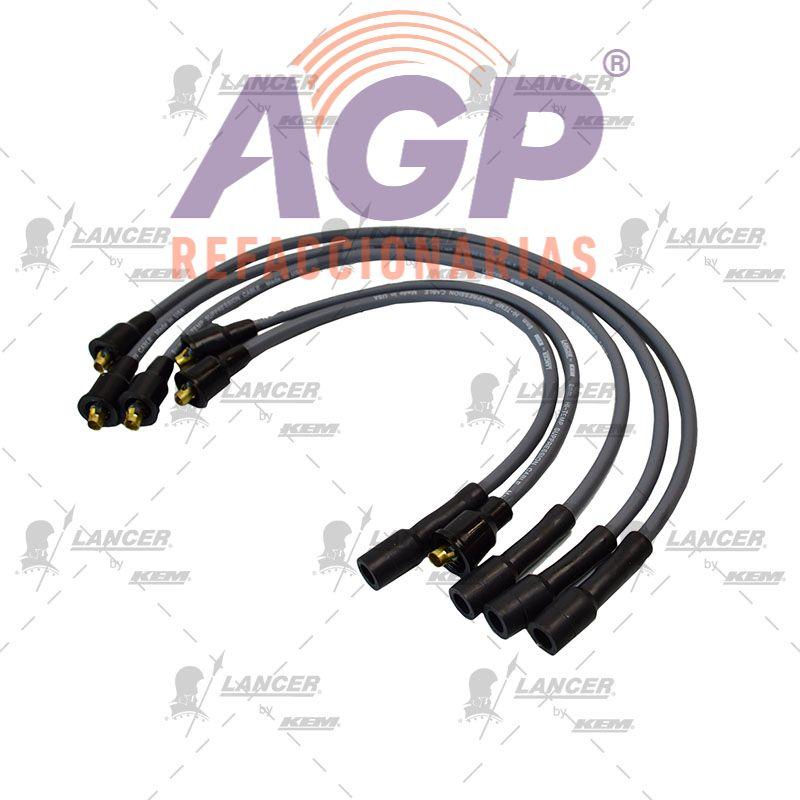 CABLES PARA BUJIAS VW 4 CIL. CORSAR TODOS.(DISEÑO ORIGINAL SIN BRINCADOR) - REFACCIONARIAS AGP