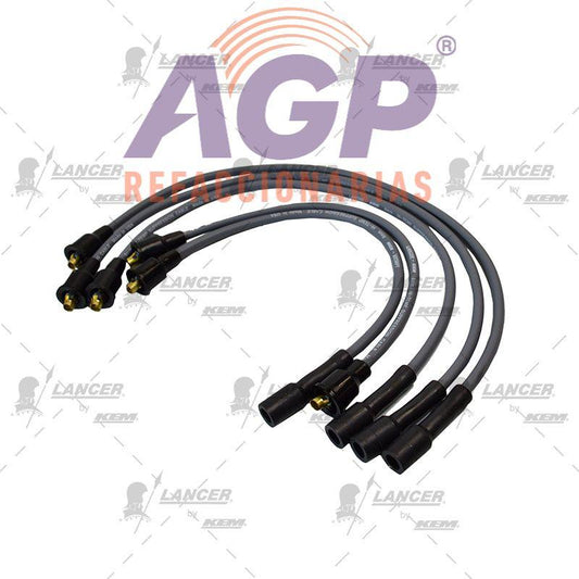 CABLES PARA BUJIAS VW 4 CIL. CORSAR TODOS.(DISEÑO ORIGINAL SIN BRINCADOR) - REFACCIONARIAS AGP