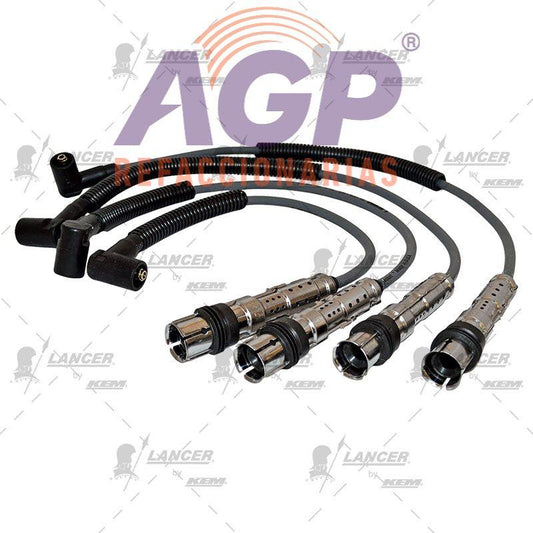 CABLES PARA BUJIAS  VW CADDY 1.2 LTS. 4 CIL. 14-17 / POLO 1.2 LTS. 4 CIL. 13-17 / SEAT IBIZA 1.2 LTS. 4 CIL. 13-17