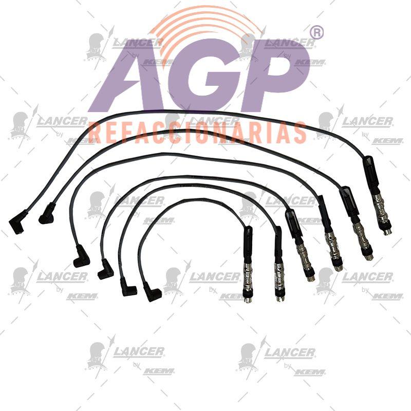 CABLES PARA BUJIAS VW 6 CIL. 2.8 LTS. JETTA, PASSAT VR6 1999-2002.(DISEÑO ORIGINAL CON BRINCADOR)