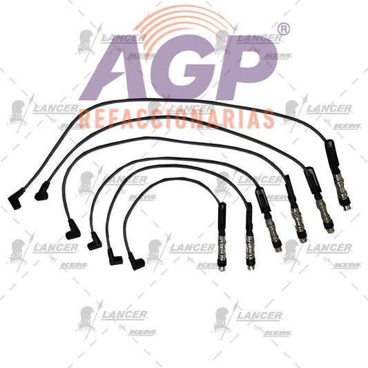 CABLES PARA BUJIAS VW 6 CIL. 2.8 LTS. JETTA, PASSAT VR6 1999-2002.(DISEÑO ORIGINAL CON BRINCADOR)
