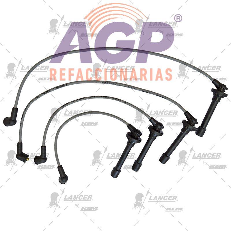 CABLES PARA BUJIAS  NISSAN 4 CIL. 1.6 LTS. TSURU III 1998-2017 / SENTRA 1998-2000 / LUCINO 1998-2000 / TSUBAME 1998-2004