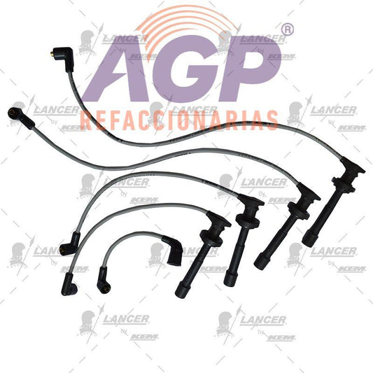 CABLES PARA BUJIAS  NISSAN 4 CIL. 2.0 LTS. TSURU III GSR 1993-1996 / SENTRA 1996-2000 / LUCINO 1996-2000