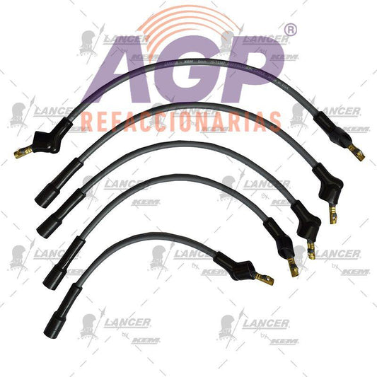 CABLES PARA BUJIAS NISSAN 4 CIL. 1600, 1800 C.C. DATSUN, SAMURAI HASTA 1984, 1.6 ICHIVAN 1973-1990