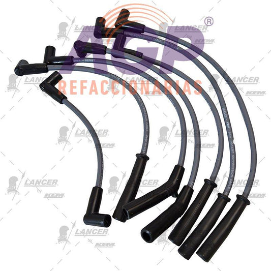 CABLES PARA BUJIAS JEEP 6 CIL. JEEP CHEROKEE, GRAND CHEROKEE, WRANGLER, COMANCHE 4.0 LTS. 1991-1998