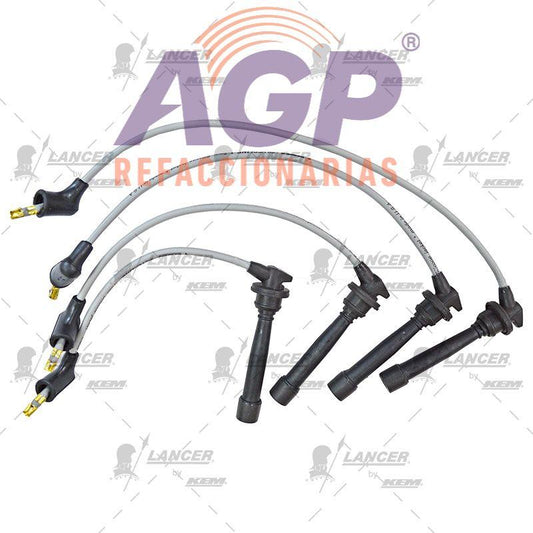 CABLES PARA BUJIAS  DODGE ATTITUDE 4 CIL. 1.4 LTS 2004-2011 / VERNA  4 CIL. 1.6 LTS 2004-2006 /