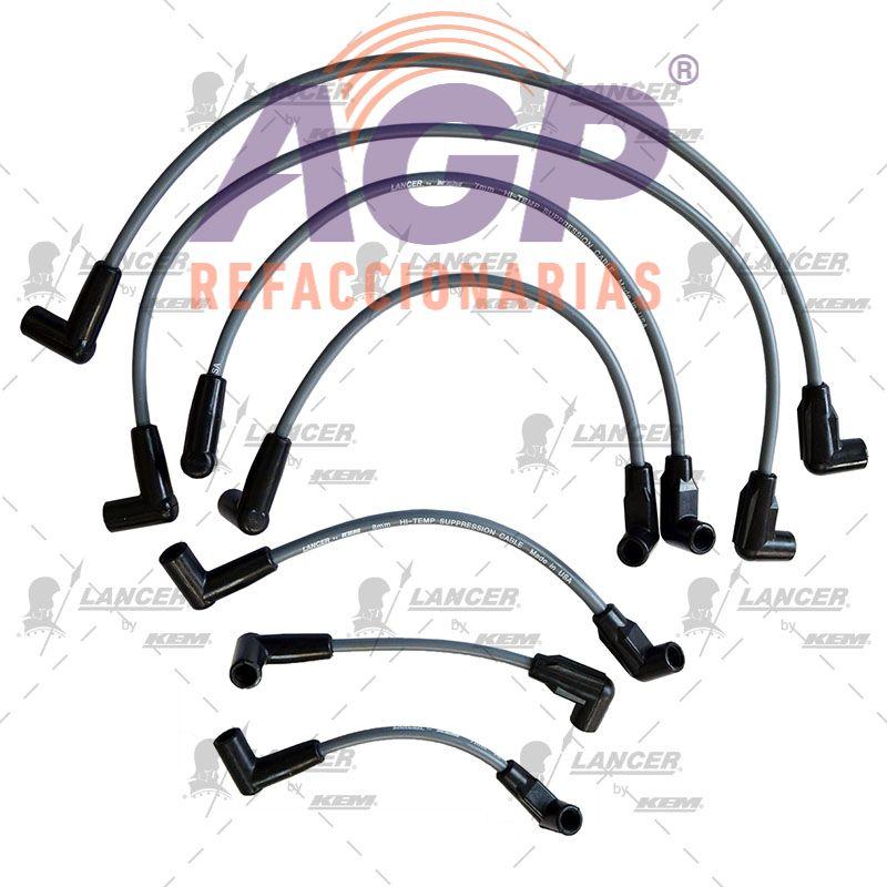 CABLES PARA BUJIAS  G.M. 6 CIL. PICK UP TBI 1992-1995 (7 CABLES)