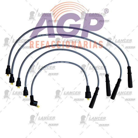 CABLES PARA BUJIAS  G.M. 4 CIL. 2.3 LTS.LUV PICK UP 1997-1998 (INCLUYE CABLE DE BOBINA)
