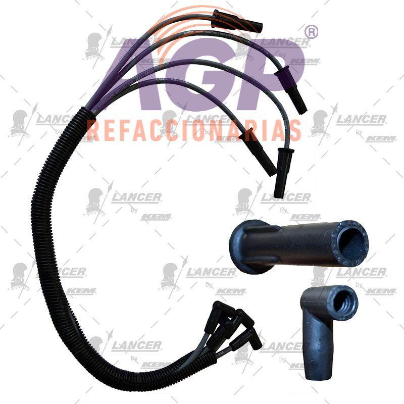 CABLES PARA BUJIAS G.M. 4 CIL. 2.2 LITROS PICK UP CHEVROLET S-10 1995-2003