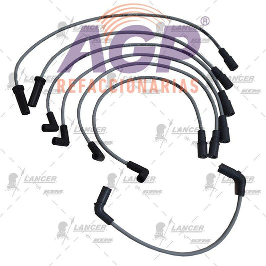 CABLES PARA BUJIAS  G.M. 6 CIL. 4.3 LTS. SILVERADO 1500 2001-2005. EXPRESS VAN 1997-2003